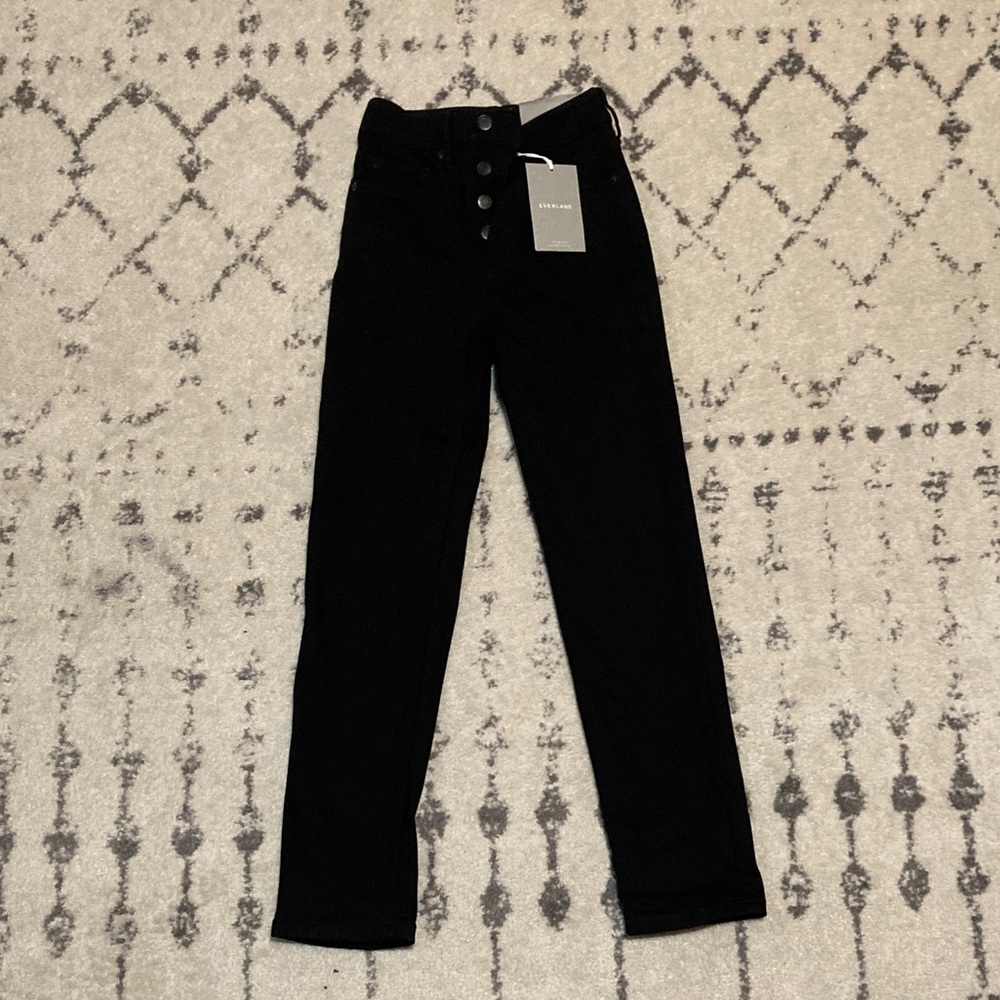 Ever lane 24 Ankle High Rise Slim Straight black